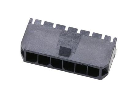 436500604 Molex 43650 Series Right Angle Through Hole PCB Header, 6 Contact(s), 3 mm Pitch, 1 Row, Shrouded