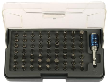 CBK64EU Crescent Driver Bit Set 64 Pieces, Phillips, Pozidriv, Slotted Hexagon, Tampered Hexagon, Tampered Torx, Torx, Triwing