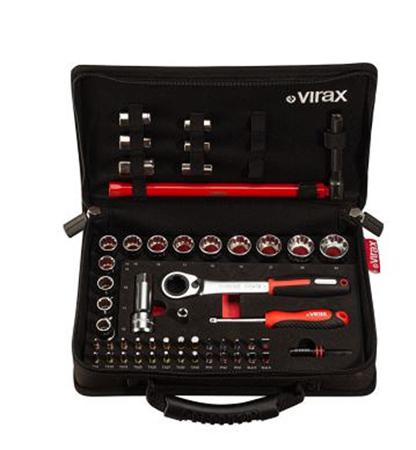 310410 Virax 51-Piece Imperial 1/4 in Standard Socket Set with Ratchet