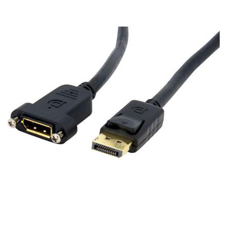 DPPNLFM3 StarTech.com Male DisplayPort to Female DisplayPort, PVC  Cable, 4K @ 60 Hz, 1m