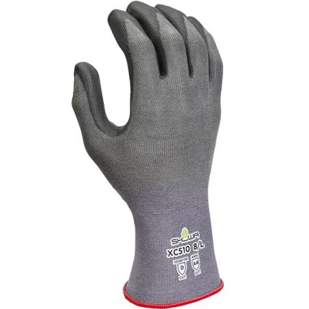 SHOXC5105 Showa XC510 Black, Grey HPPE Abrasion Resistant, Cut Resistant Work Gloves, Size XXL, Polyurethane Coating