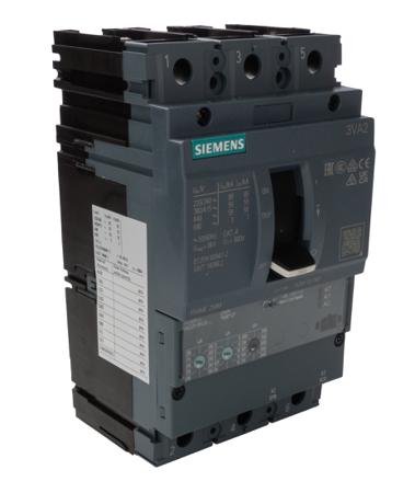 3VA2225-5HL32-0AA0 Siemens, SENTRON MCCB 3P 250A, Breaking Capacity 55 kA, Fixed Mount