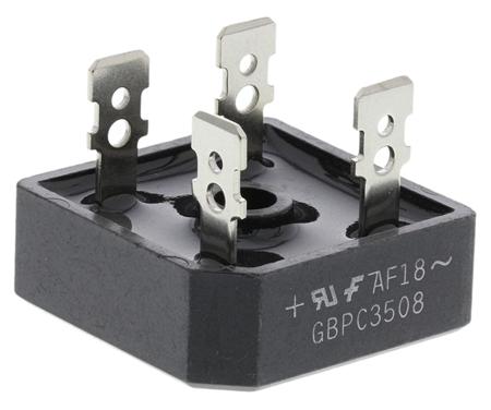 GBPC3508 onsemi Bridge Rectifier, 35A, 800V, 4-Pin