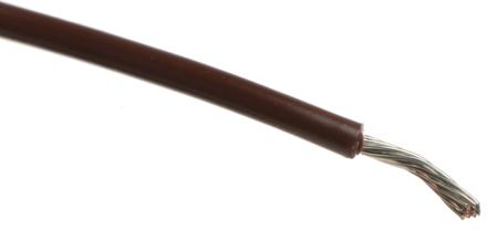 3053 BR001 Alpha Wire Hook-up Wire PVC Series Brown 0.51 mm² Hook Up Wire, 20 AWG, 10/0.25 mm, 305m, PVC Insulation,