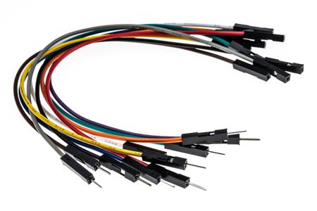MIKROE-512 , 150mm Insulated Breadboard Jumper Wire in Black, Blue, Brown, Green, Grey, Orange, Purple, Red, White,
