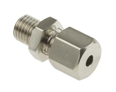 178-0968 RS PRO M8 Compression Fitting for Use with Thermocouple or PRT Probe, 3.175mm Probe