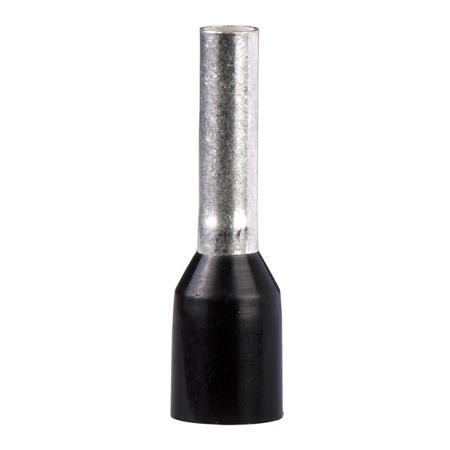 DZ5CE0153D Schneider Electric, Linergy DZ5 Insulated Cable End, 18mm Pin Length, 2mm Pin Diameter, Black