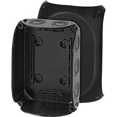 KF 1000 B HENSEL KF Series Black Polycarbonate Junction Box, IP66, IP67, IP69, 77 x 180 x 130mm