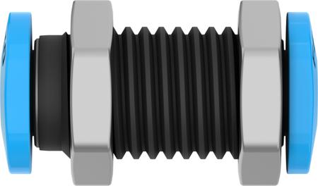 QSMS-3 Festo Pneumatic Bulkhead Tube-to-Tube Adapter Straight