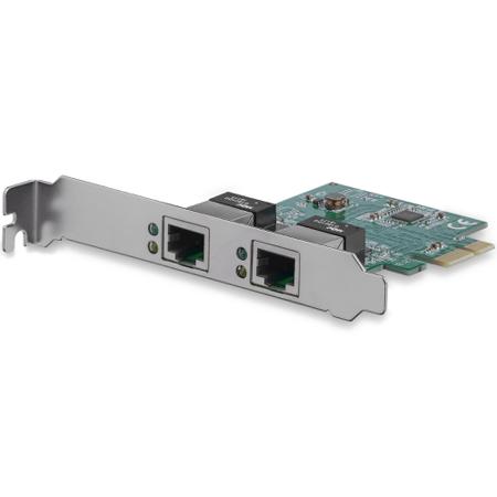 ST1000SPEXD4 StarTech.com 2 Port PCIe RJ45 Network Card, 10/100/1000Mbit/s