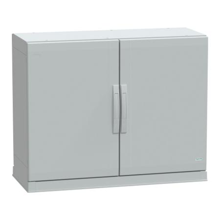 NSYPLAZ7104G Schneider Electric Thalassa Series Fibreglass Reinforced Polyester Double-Door-Door Floor Standing Enclosure, Opaque