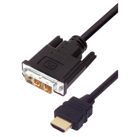 HD-DVI-MM-3 L-ComHD-DVI, 3m Male HDMI to Male DVI