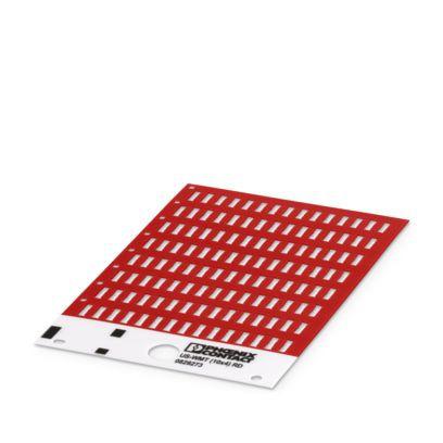 0829273 Phoenix Contact US-WMT Cable Binder Cable Marker, Red, Pre-printed "Unlabeled", 0.6 → 7mm Cable, for Conductor