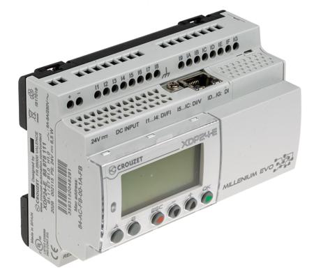 88975111 Crouzet Millenium Evo Series PLC CPU for Use with PLC, Relay Output, 16 (Digital)-Input, Digital Input
