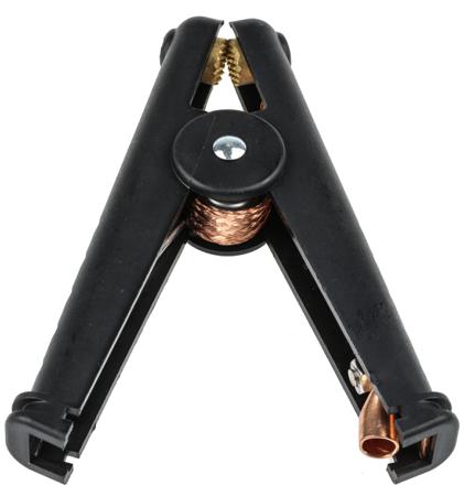 BU-102W-0 Mueller Crocodile Clip, Copper Contact, 400A, Black