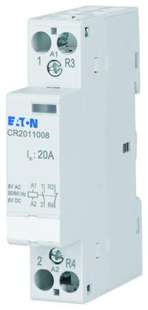 193909-CR2011008 Eaton DILM Installation Contactor, 8 V ac/dc Coil, 1N/O+1N/C