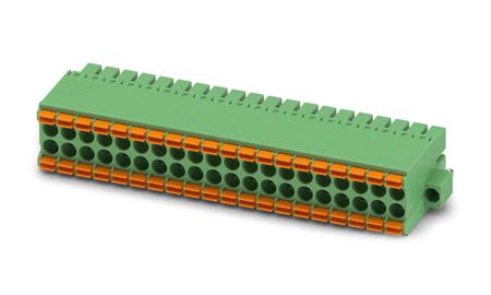 1790470 Phoenix Contact, 3.5mm Pitch, DFMC 1.5/20-STF-3.5, 40 Way, Pluggable Terminal Block, Plug, Spring Cage Termination,
