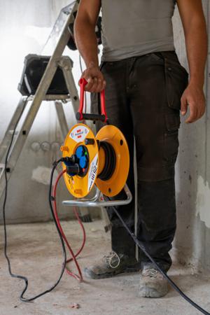 1206941 brennenstuhl , 25m 4 Socket Type E - French Extension Reel, 230 V, IP44