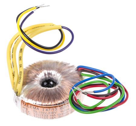 60012 Nuvotem Talema 115 V ac, 230 V ac, 2 x 12V ac Toroidal Transformer, 3.2VA 2 Output