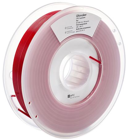 1635 Ultimaker 2.85mm Red Co-Polyester 3D Printer Filament, 750g