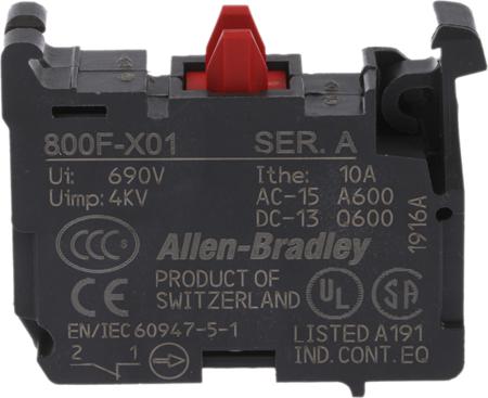 800F-NX-X01 Allen Bradley for Use with 800FM Series, 1NC