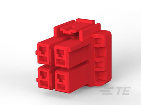 1-1376392-2 TE Connectivity Compact Power Connector Free Hanging (In Line) Plug, 4, Crimp Termination, 10A, 300 V AC
