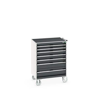 40402065-19V Bott, 7 Drawer Sheet Steel Floor Standing Storage Cabinet, 800 X 650 X 1085mm