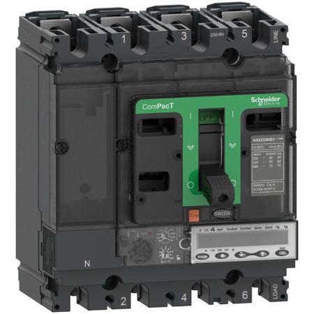 C10V36M025 Schneider Electric, ComPacT MCCB 3P 25A, Fixed Mount