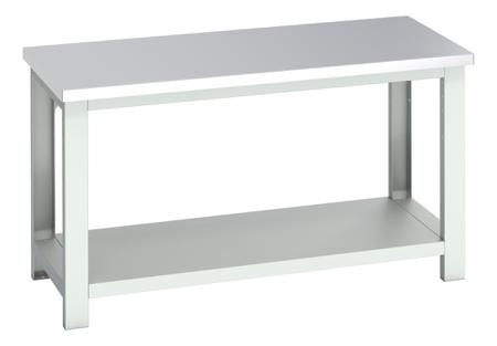 41003668-16V Bott 41003668.16V Sheet Steel Workbench, 450kg Max Load, Adjustable Height, 840mm x 750mm x 1500mm