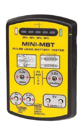 MINI-MBT ZTS  Battery Tester 1.5 V, 9V, AA, AAA, C, D
