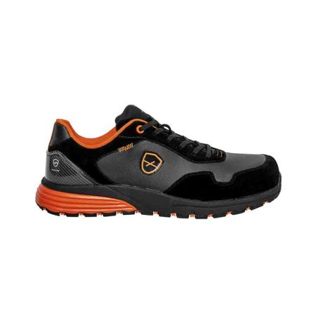 07SLAMER9834PT42 Parade Slamer Unisex Black Composite  Toe Capped Low safety shoes, UK 8, EU 42