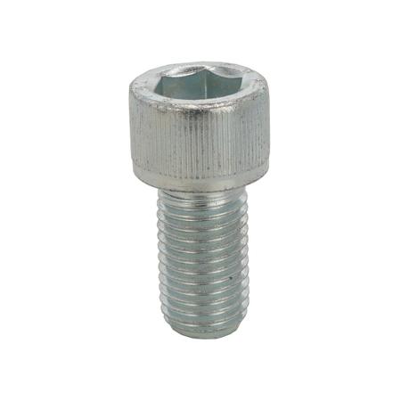 606-445 RS PRO Bright Zinc Plated Carbon Steel Hex Screw, DIN 912, ISO 898-1, M4 x 18mm