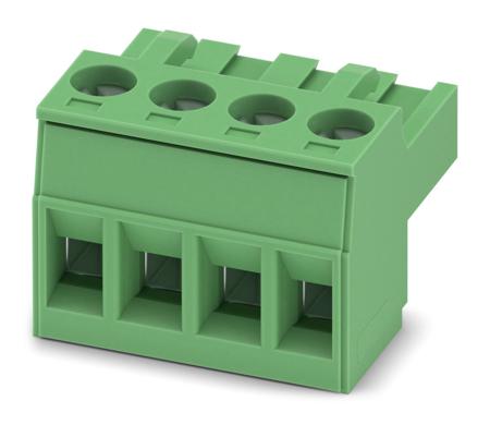 1779851 Phoenix Contact, 5mm Pitch, 5/ 5-ST-3, 5 GY7035, MC 1, 4 Way, Pluggable Terminal Block, Plug, Through Hole,