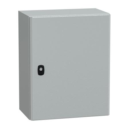 NSYS3D5425 Schneider Electric PanelSeT S3D Series Steel Wall Box, IP66, 500 mm x 400 mm x 250mm