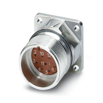 1607272 Phoenix Contact Circular Connector, 12 Contacts, Front Mount, M23 Connector, Plug, Male, IP67, RF Series