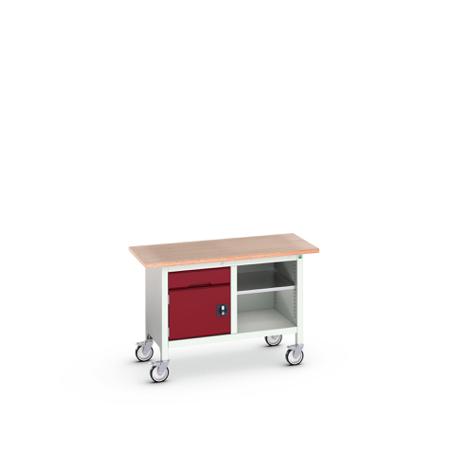 16923200.24 Bott 1 Door, 1 Drawer Sheet Steel Floor Standing Storage Cabinet, 1250 x 600 x 830mm