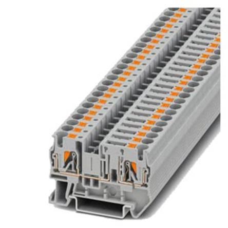 8WH6000-6AG00 Siemens 8WH Series Grey Din Rail Terminal, 4mm², 1-Level, Plug-In Termination, CSA