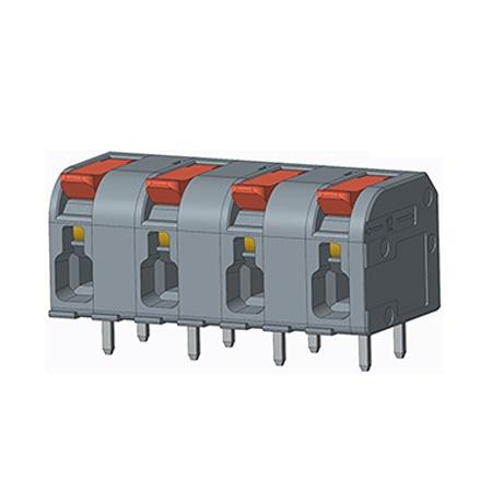 QT08CDP83H0000G Amphenol Industrial  Series PCB Terminal Block, 8-Contact, 10mm Pitch, PCB Mount, 1-Row, Solder Pin