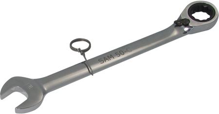 50-C-12-FME SAM 50-C Series Combination Ratchet Spanner, 12mm, Metric, Double Ended, 171.3 mm Overall