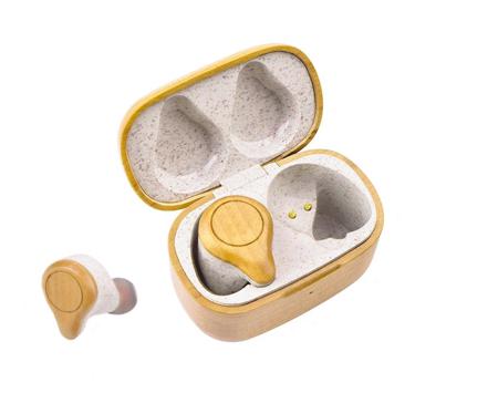HEA-6963-BTBAMBO Ceratech  Off White Wireless Bluetooth Earphones
