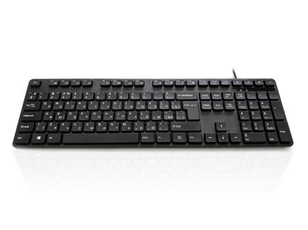 KYBAC302-UBLK-UA Ceratech  Wired USB Multimedia Keyboard, QWERTY, Black
