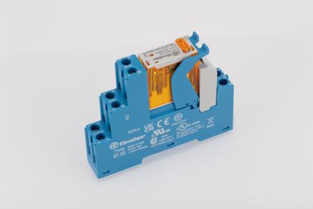4C.02.8.024.0060SPA Finder 4C Series Interface Relay, DIN Rail Mount, 24V ac Coil, DPDT, 2-Pole