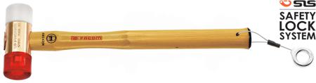 207A.32CBSLS Facom Neoprene, Nylon, Polyurethane Mallet 230g With Replaceable Face