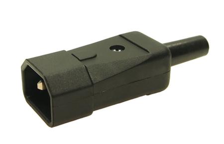 588-691 RS PRO C14 Cable Mount IEC Connector Male, 10A, 250 V