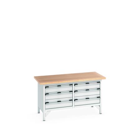41002031-16V Bott 41002031.16V Sheet Steel Workbench, 840mm x 750mm x 1500mm