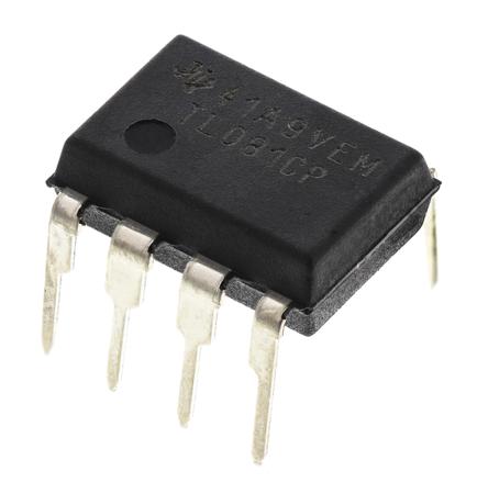 TL081CP Texas Instruments, Operational Amplifier, 3 MHz, 8-Pin 15 V PDIP