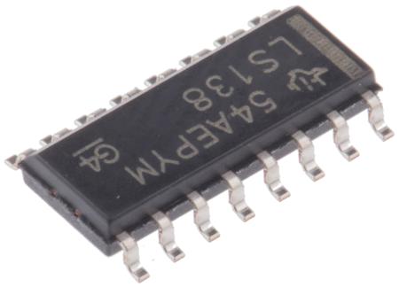 SN74LS138D Texas Instruments , Decoder, 16-Pin SOIC
