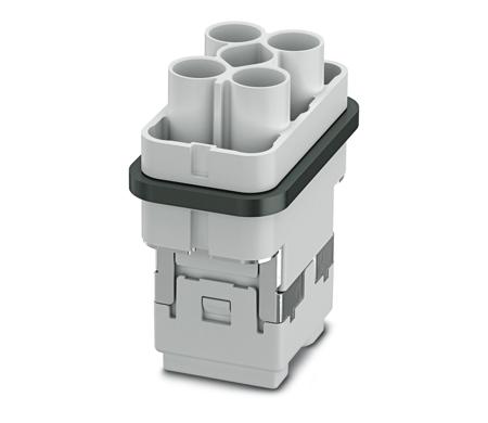 1079555 Phoenix Contact Heavy Duty Power Connector Insert, 10A, Female,  HC-COM-Q08 Series, 4 Contacts