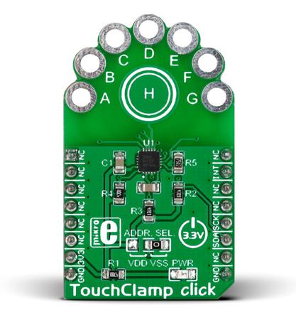 MIKROE-2294 MikroElektronika TouchClamp Capacitive Touch mikroBus Click Board for TPL0501