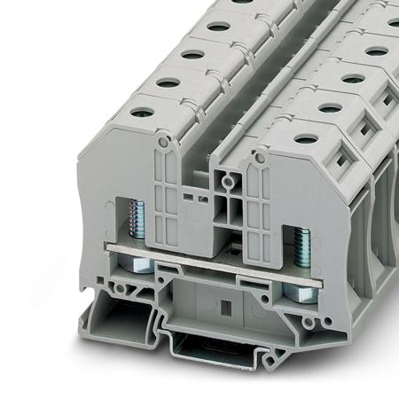 3049042 Phoenix Contact  RT 8 Clipline Series Grey, Single-Level, Bolt Termination